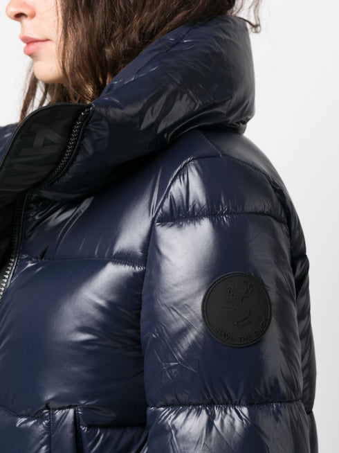 logo-patch puffer jacket