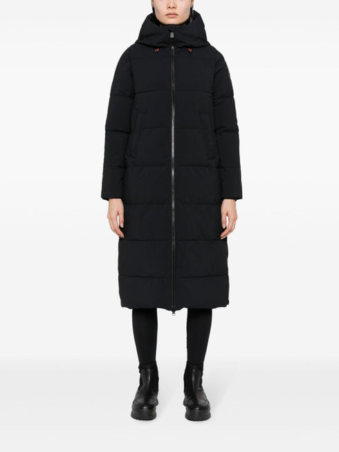 pikowana parka z kapturem