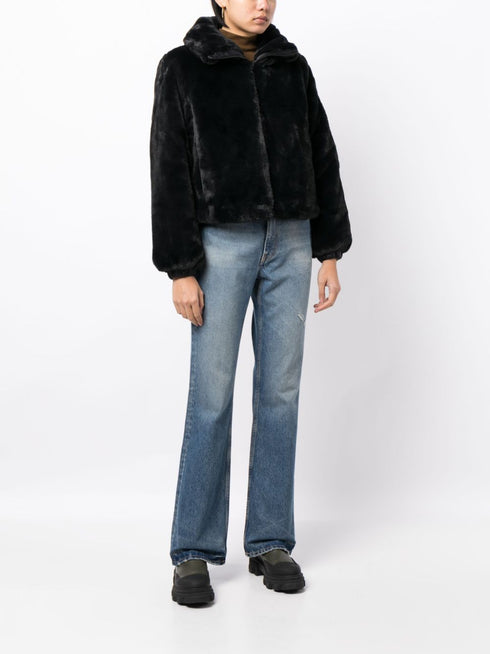 reversible faux-leather jacket