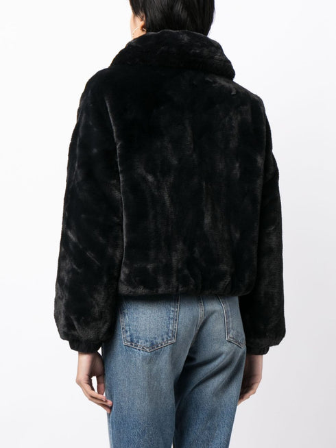 reversible faux-leather jacket