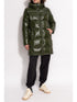 logo-patch padded coat