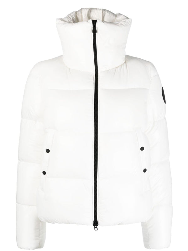 logo-patch puffer jacket