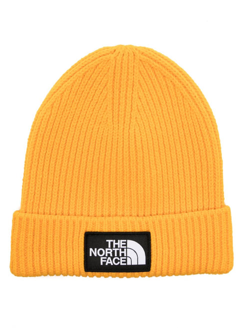 logo-patch ribbed-knit beanie