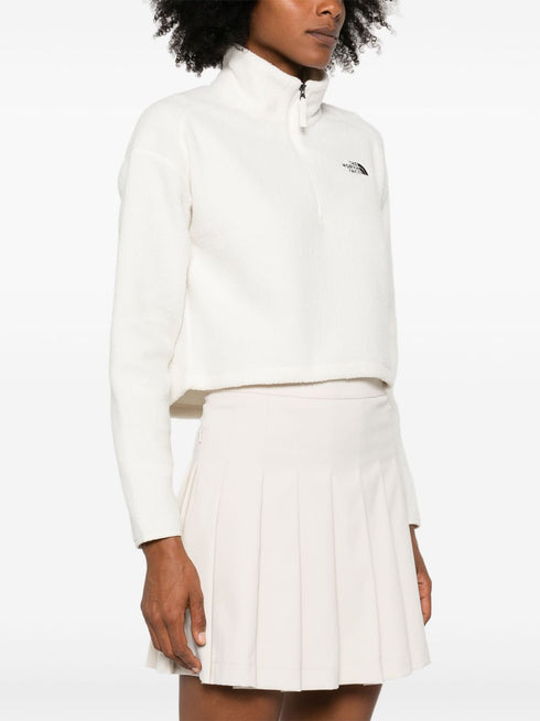 Cropped High Pile Fleece sweatshirt