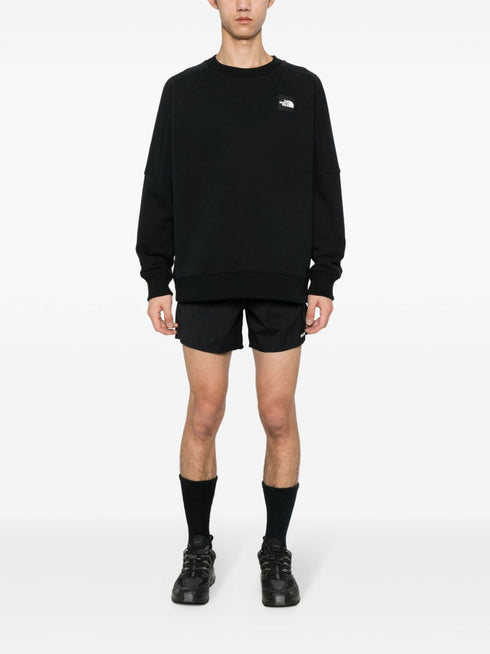 rubberised-logo cotton sweatshirt