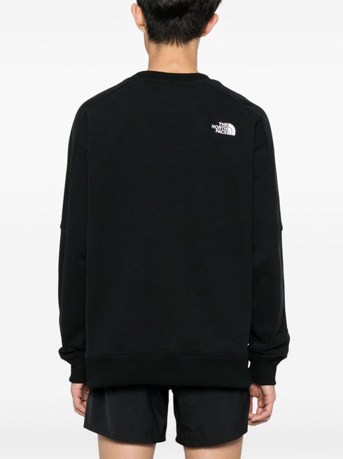 rubberised-logo cotton sweatshirt