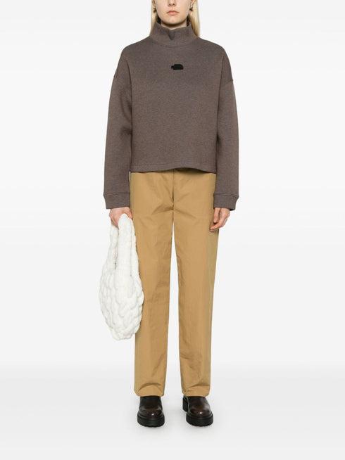 logo-patch sweatshirt