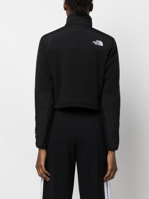 embroidered-logo half-zip sweatshirt