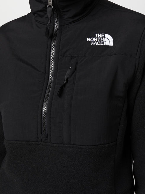 embroidered-logo half-zip sweatshirt