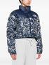 abstract-print quilted jacket