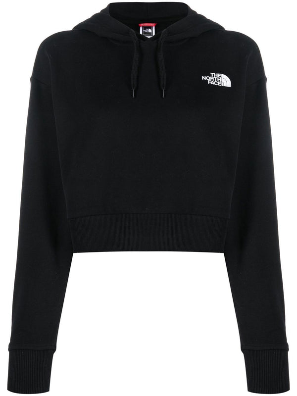 logo-print drawstring hoodie
