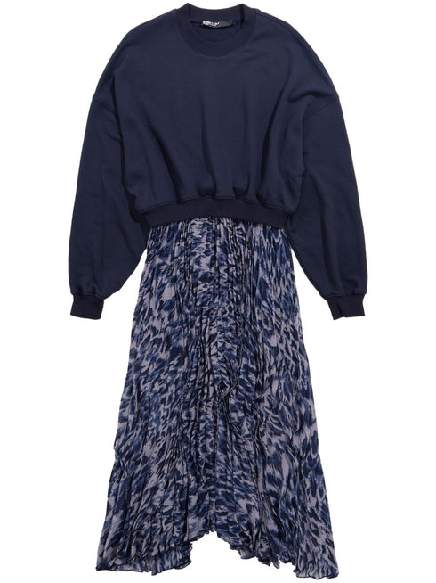 graphic-print midi dress