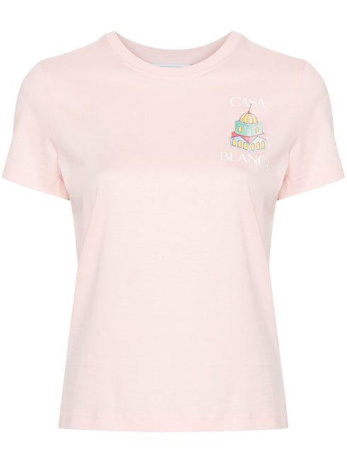 logo-print organic-cotton T-shirt