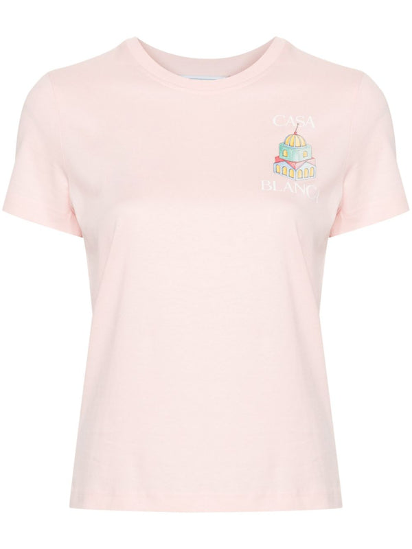 koszulka z nadrukiem z logo wykonana z bawełny organicznej