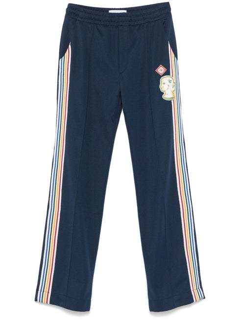 striped-trim track pants
