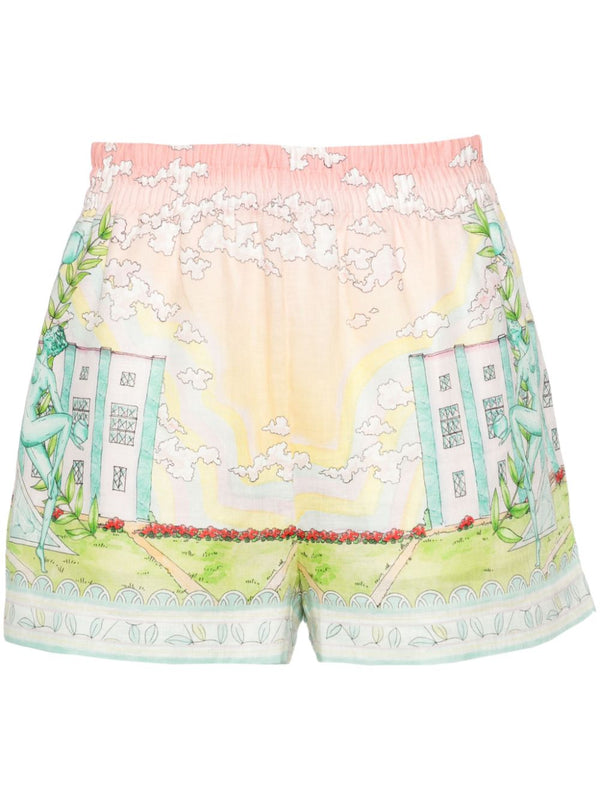 Vase linen shorts