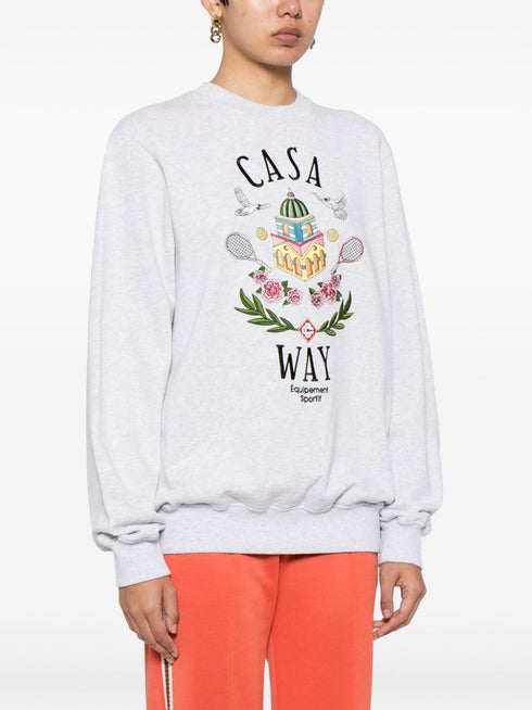 Casa Way-haftowana bawełniana bluza