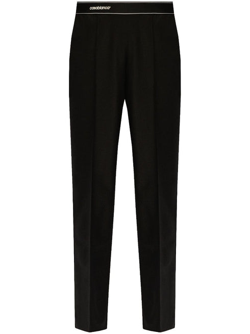 pressed-crease virgin wool trousers
