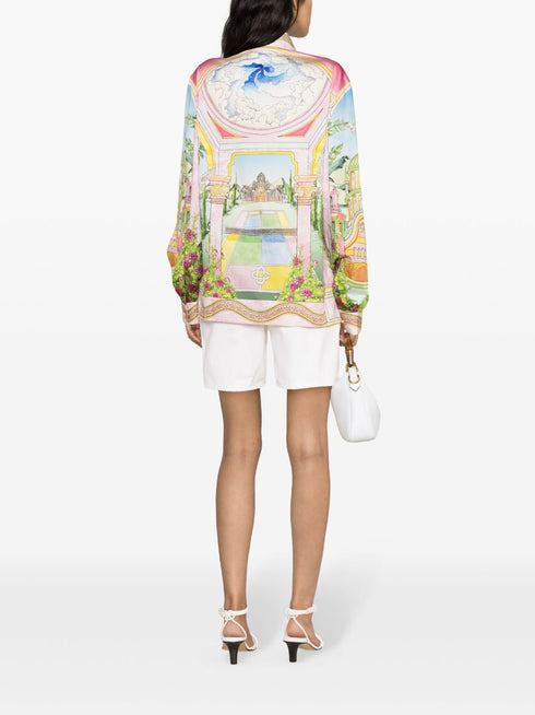 Le Jardin Ideal-print shirt