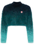 gradient high-neck sweater