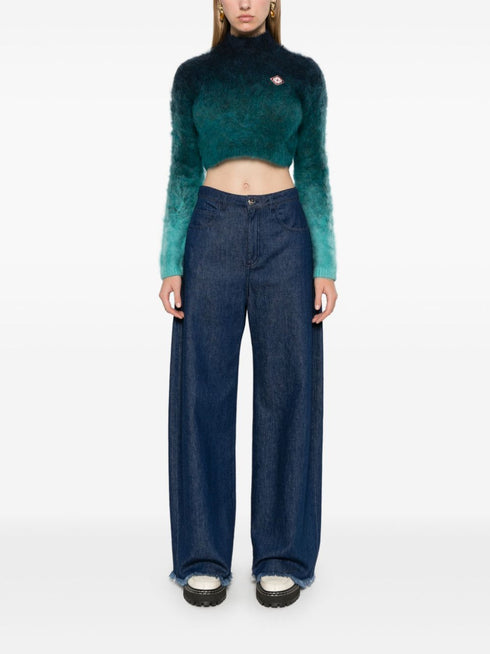 gradient high-neck sweater