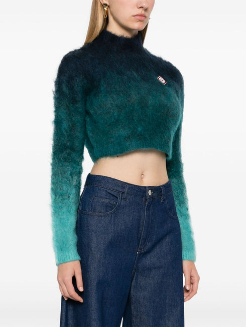 gradient high-neck sweater