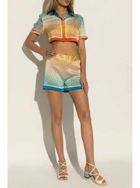 jedwabne spodenki z monogramem