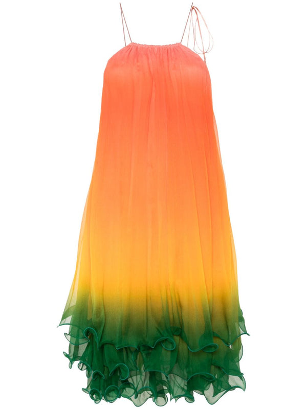 Rainbow Gradient midi dress