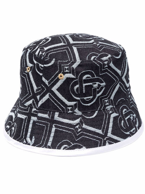 monogram-patterned bucket hat