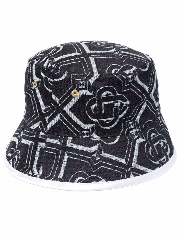 monogram-patterned bucket hat