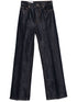 lurex-detail straight-leg jeans