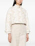 logo-monogram cropped jacket