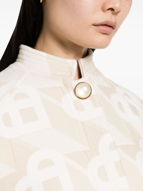 logo-monogram cropped jacket