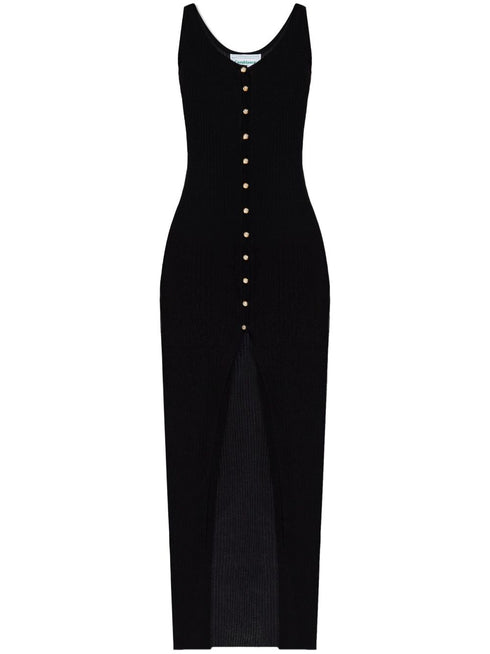 ribbed-knit maxi dress