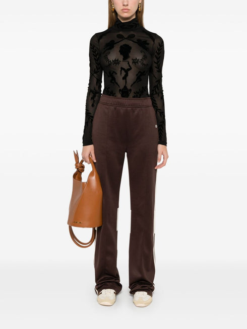 devoré-effect bodysuit