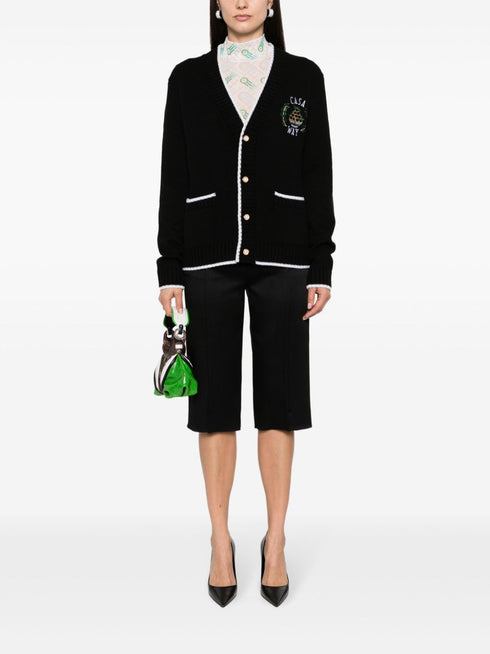 logo-print semi-sheer top