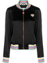 Rainbow Heart silk bomber jacket