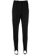 lyocell-cotton blend stirrup trousers
