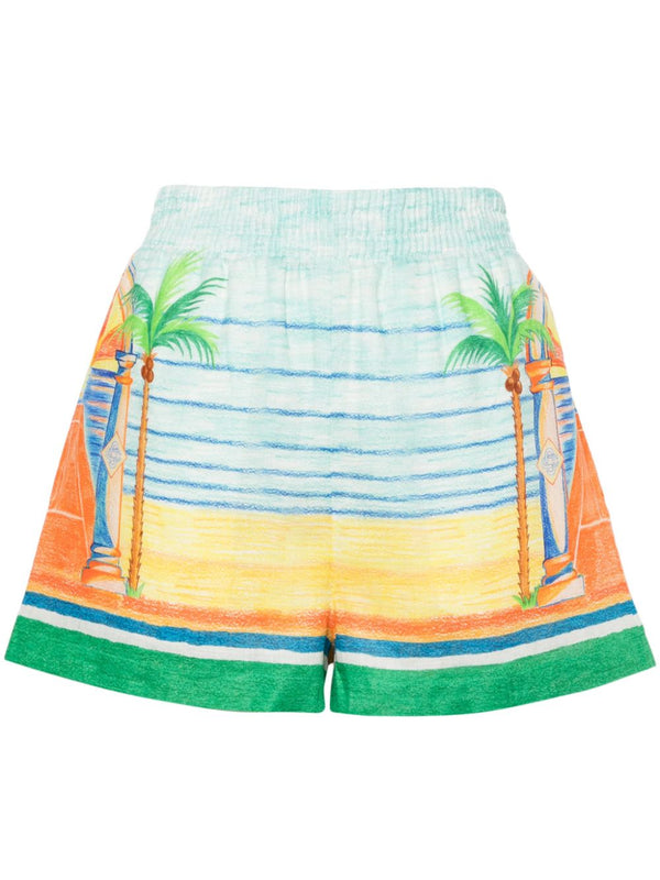 Day of Victory linen shorts