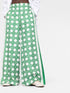Ping Pong monogram palazzo trousers