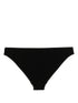 logo-embossed textured bikini brief