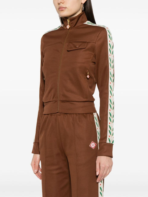 Laurel jacquard-stripe cotton bomber jacket