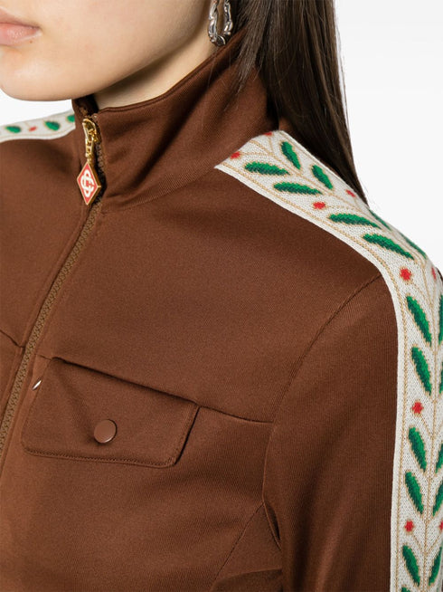 Laurel jacquard-stripe cotton bomber jacket