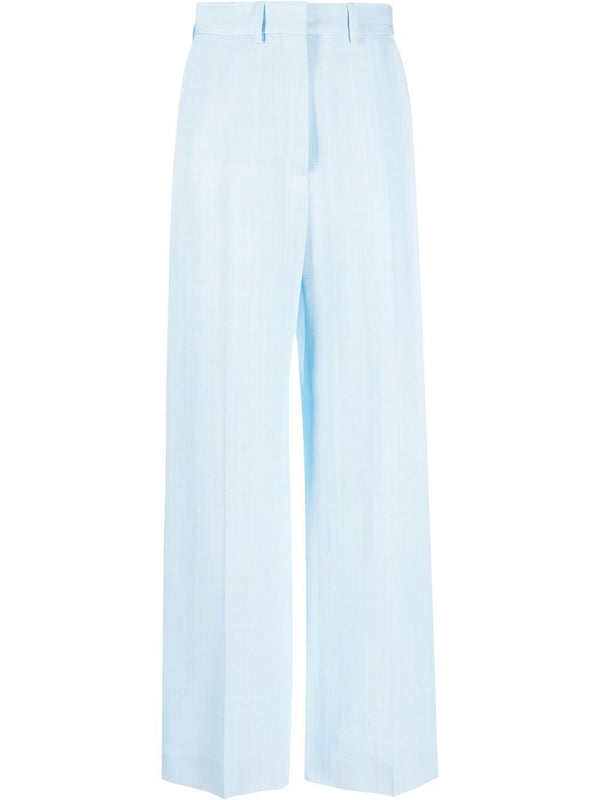 high-waisted wide-leg tailored trousers