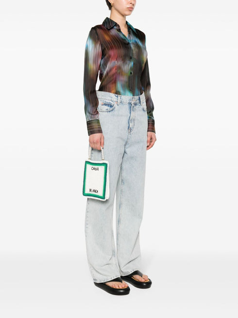 crochet-knit tote bag