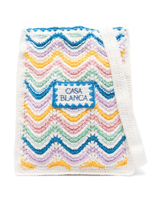 falowana szydełkowa torebka na ramię