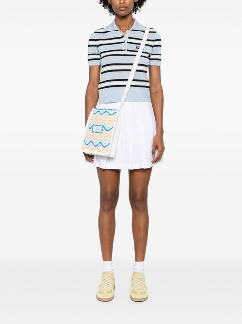 falowana szydełkowa torebka na ramię