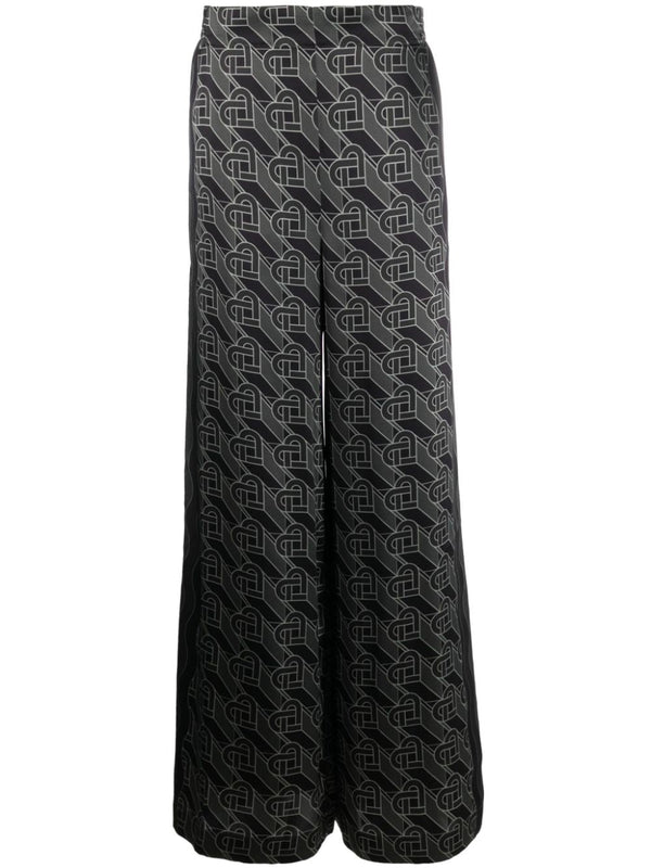 Heart Monogram silk pyjama trousers