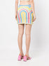 rainbow crochet mini skirt