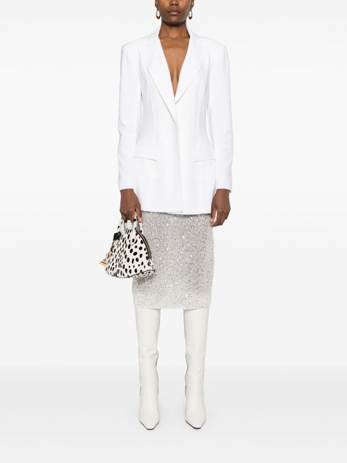 sequinned midi skirt